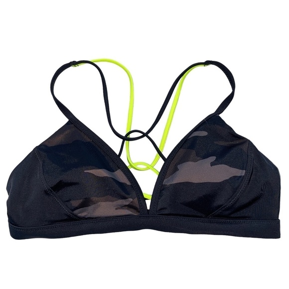 NWOT Athleta Freestyle Camo Triangle Bikini Swimsuit Top Swim Neutral - Picture 6 of 6